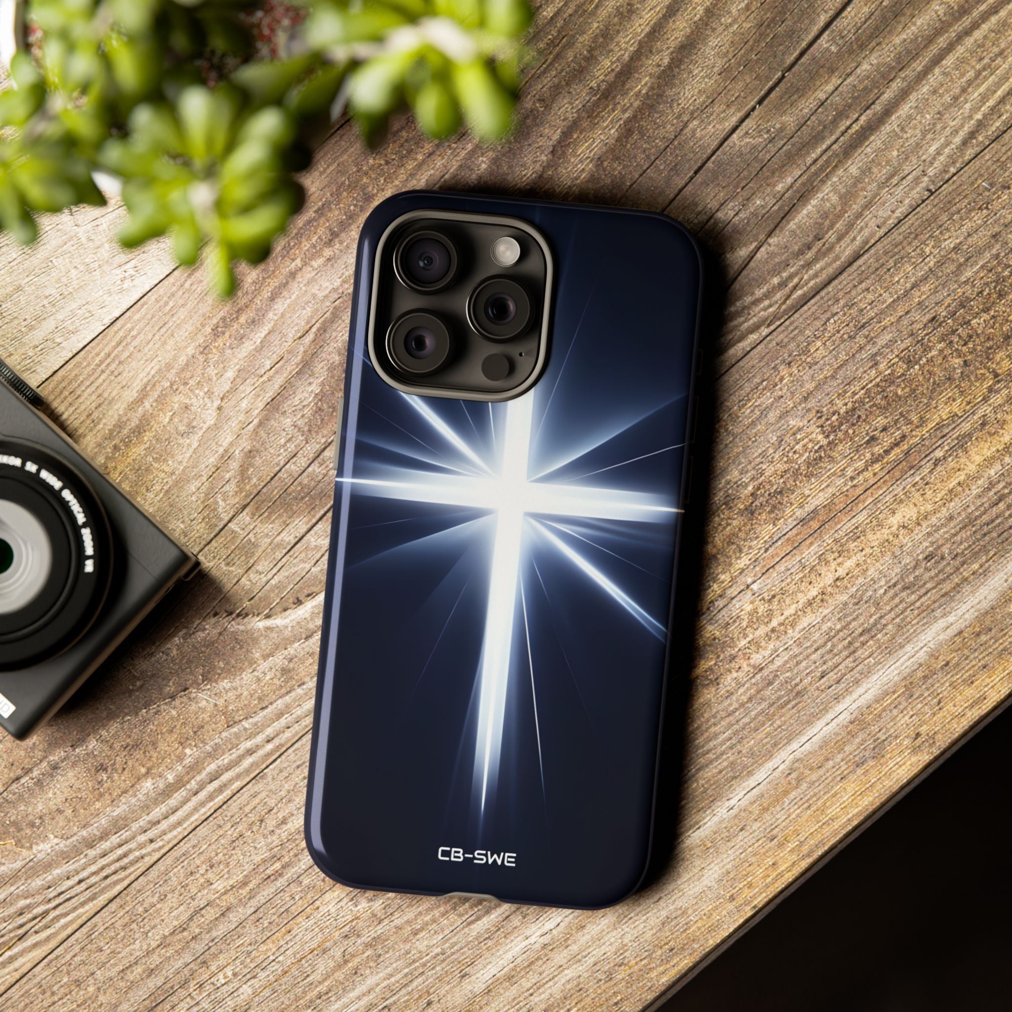 Luminous Cross Radiance - iPhone Case