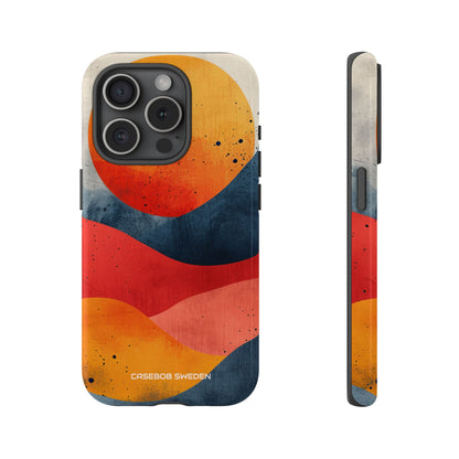 Sunburst Waves - Tough iPhone 15 Phone Case