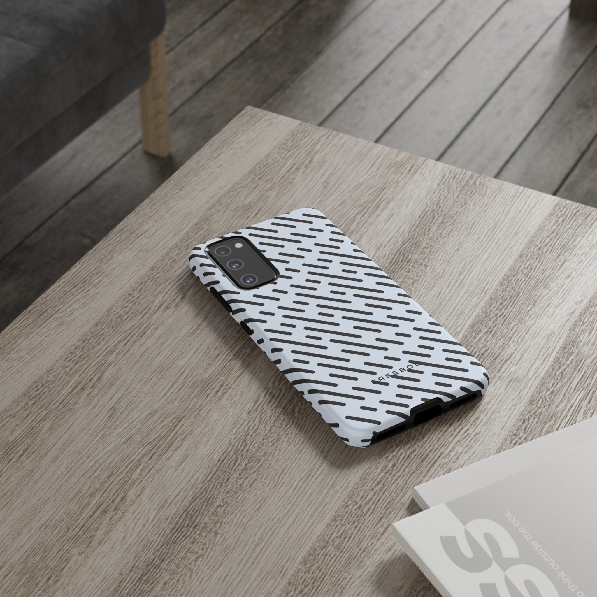 Monochrome Dash - Protective Phone Case