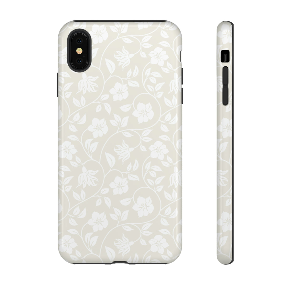 Helle Blumen iPhone Hülle (Schutzhülle) - Schutzhülle fürs Handy