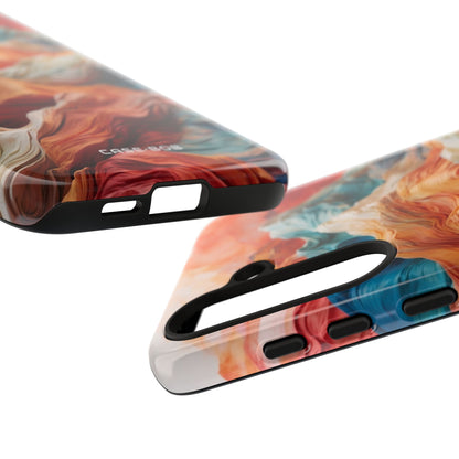 Fabric Peaks Cream Samsung S24 Plus Case - Tough