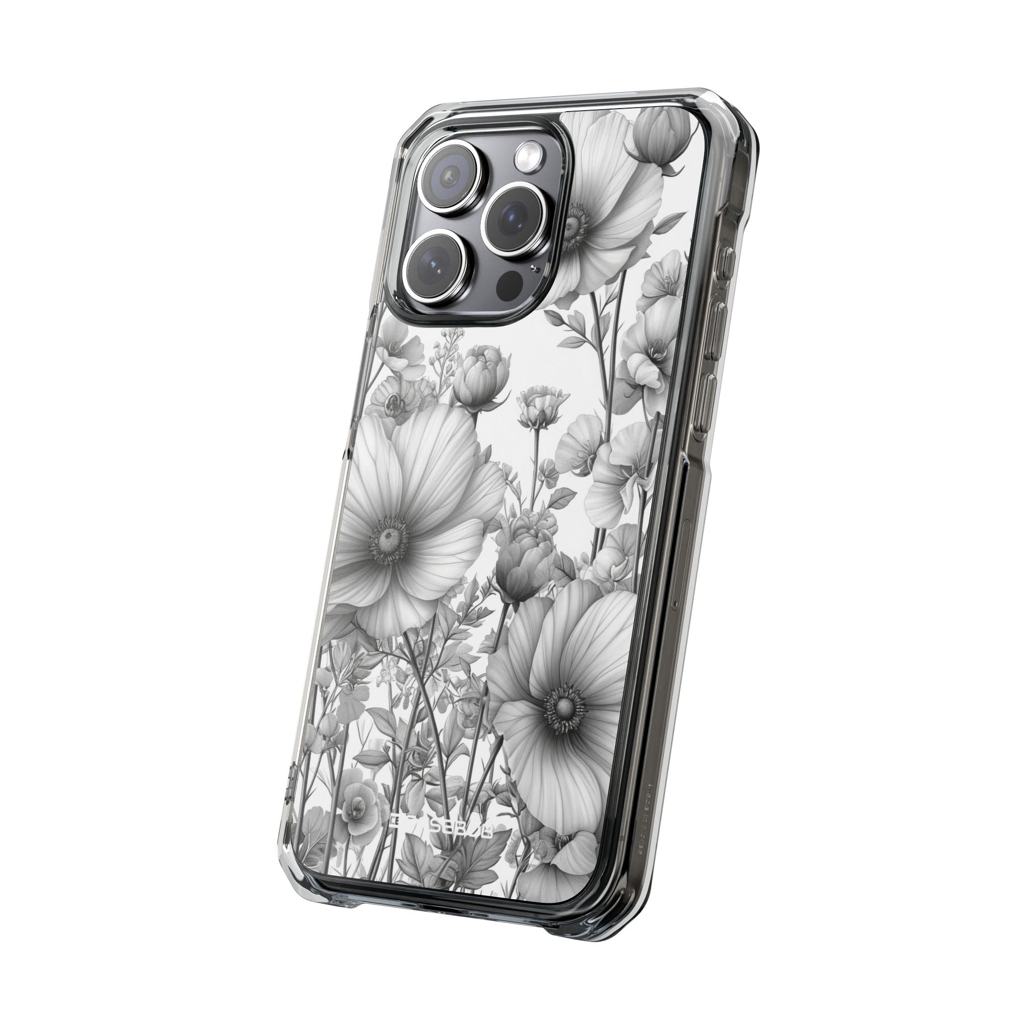 Monochrome Flora - Phone Case for iPhone