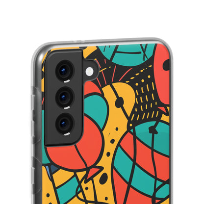 Playful Lines in Motion Samsung S21 - Flexi Phone Case