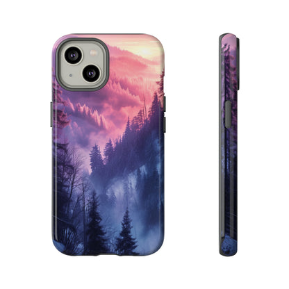 Forest Mountain Pastel Dream - Protective Phone Case