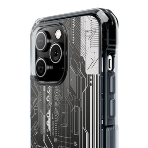 Circuitry Aesthetics - Handyhülle für iPhone (Clear Impact - Magnetisch) 