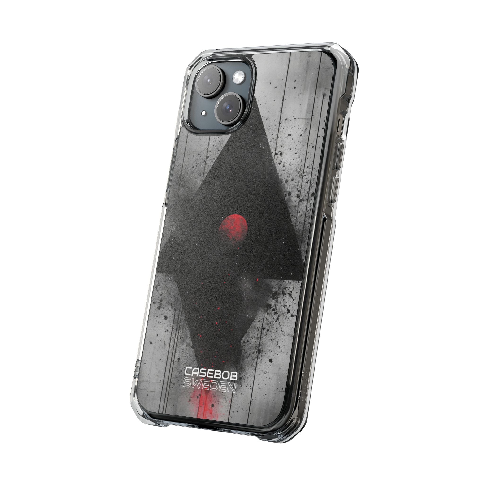 Crimson Core Geometry iPhone 15 - Impact Clear+