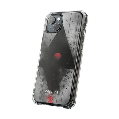Crimson Core Geometry iPhone 15 - Impact Clear+