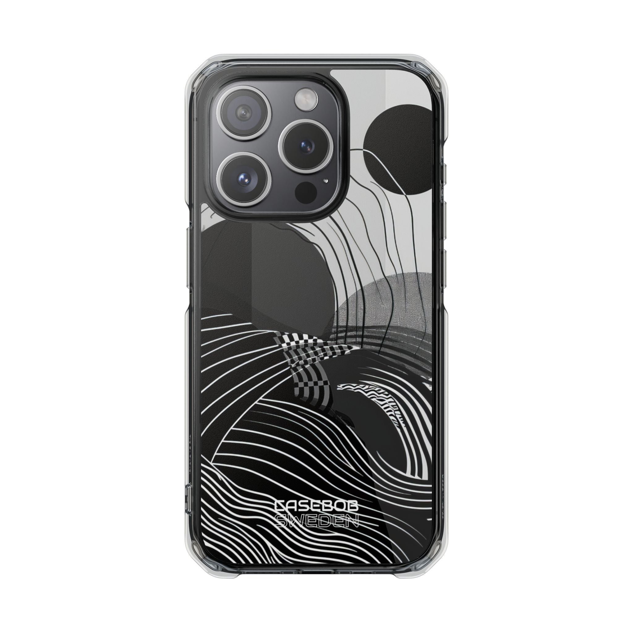 Monochrome Motion Flow iPhone 15 - Impact Clear+