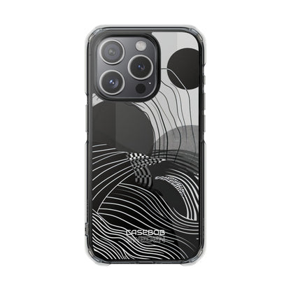 Monochrome Motion Flow iPhone 15 - Impact Clear+