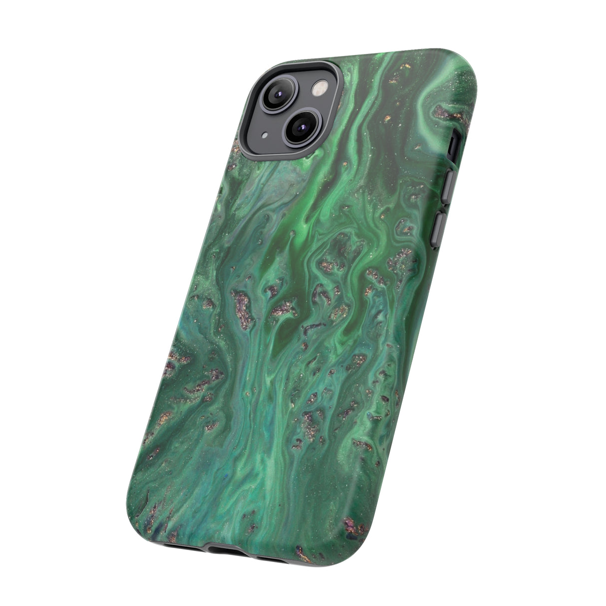 Light Green Ink Art iPhone Case (Protective) Phone Case