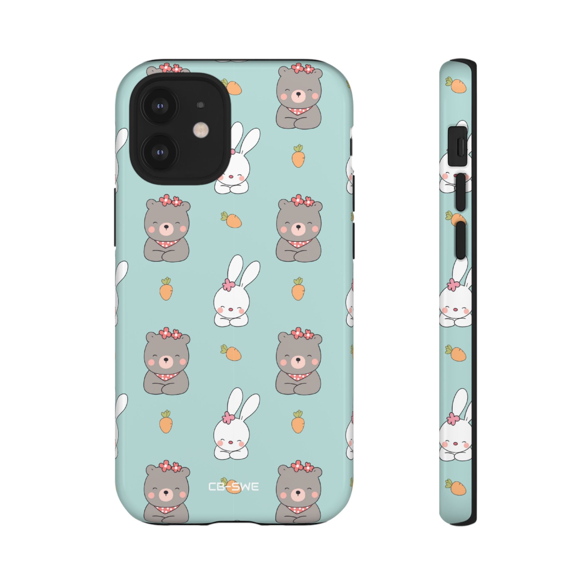 Bunnies Gather Carrots - iPhone Case