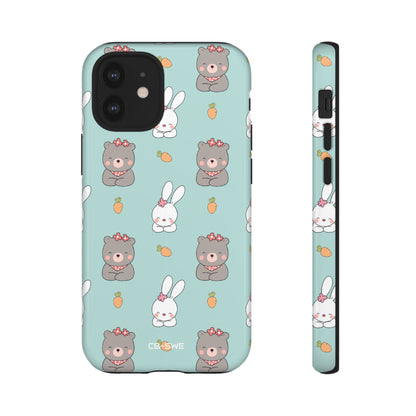 Bunnies Gather Carrots - iPhone Case