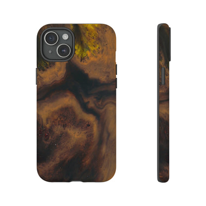 Brown Earth Ink Art - Protective Phone Case