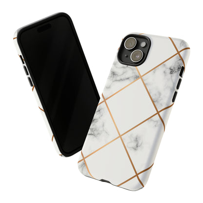 White Marble - Protective Phone Case