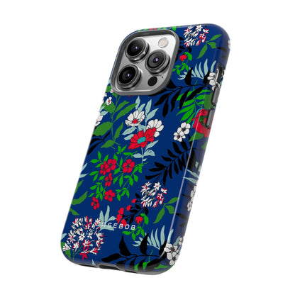 Blue Art Flowerfield - Protective Phone Case