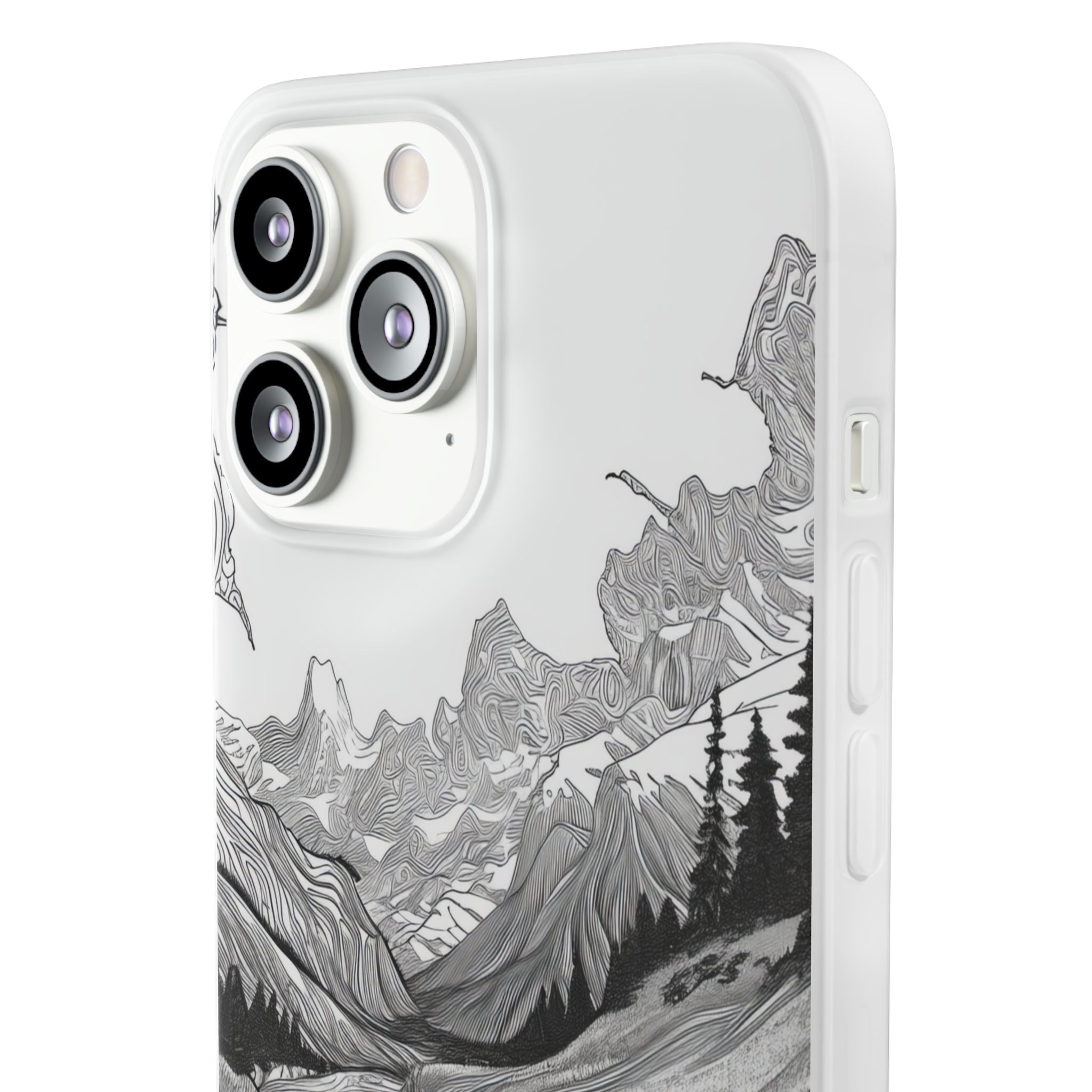 Monochrome Serenity | Flexible Phone Case for iPhone