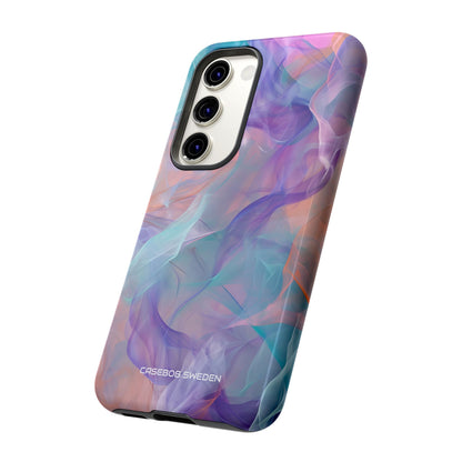 Dreamy Teal Flow - Tough Samsung S23 Phone Case