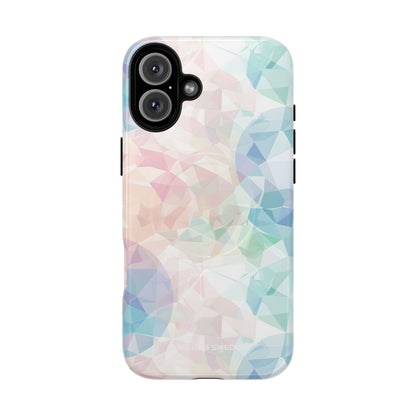 Pastel Geometry Background - Tough + MagSafe® iPhone 16 Phone Case