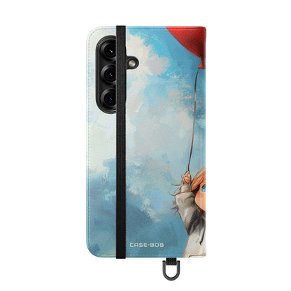 Heart Balloon Glow - Samsung S25 Case - Wallet