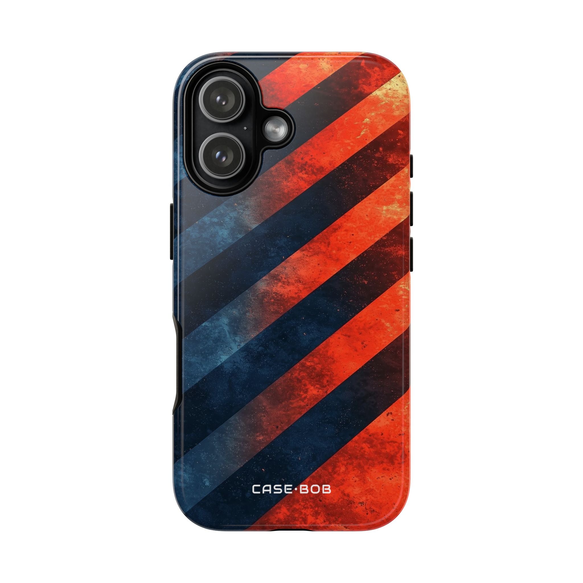 Diagonal Stripes Blaze iPhone 17 Case - Tough
