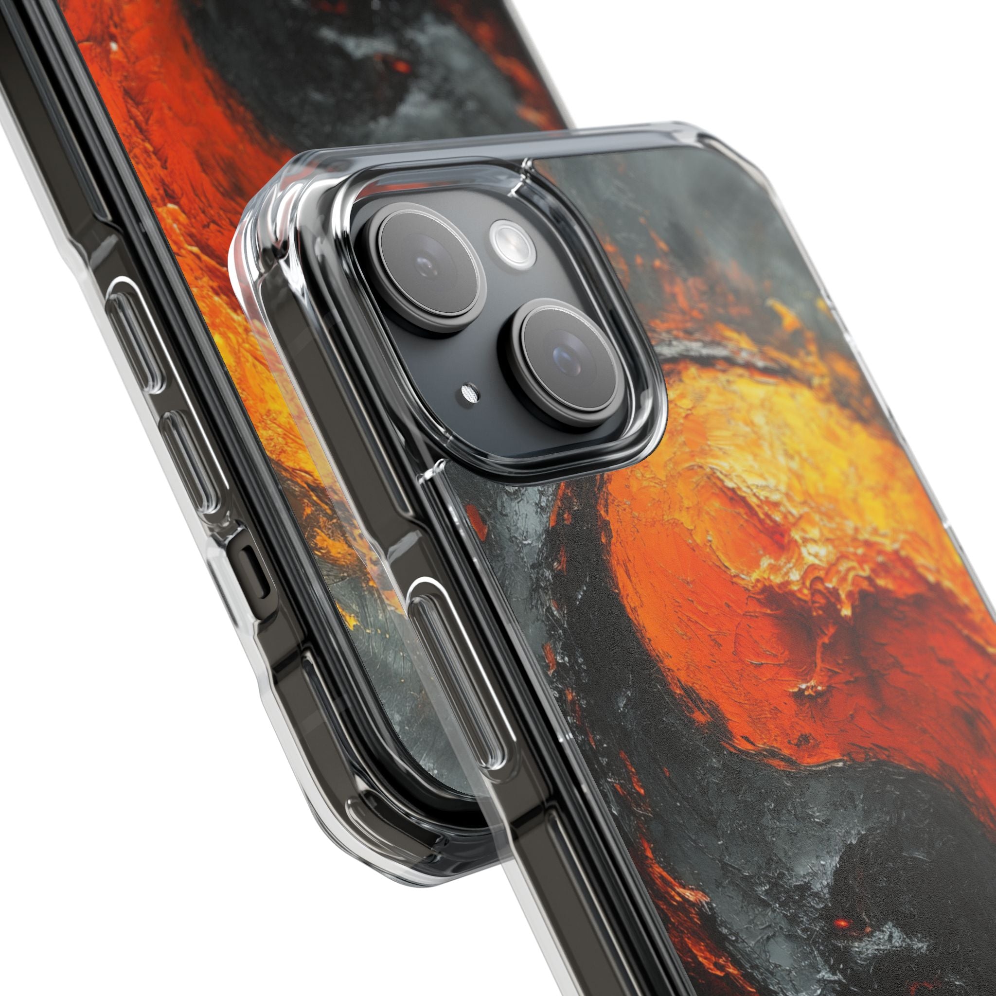 Fiery Yin Yang iPhone 15 Case - Impact