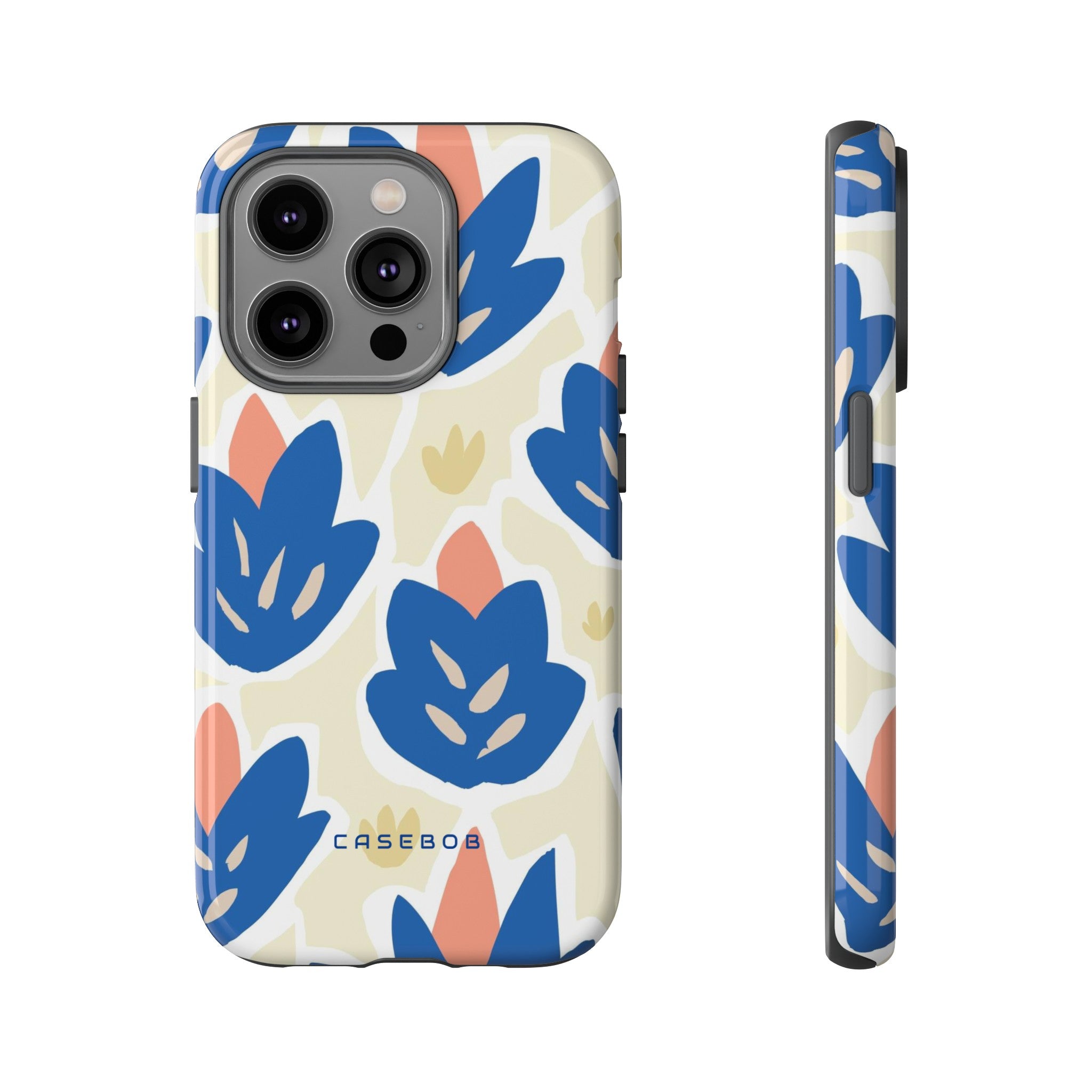 Blue Happy Flower - Protective Phone Case