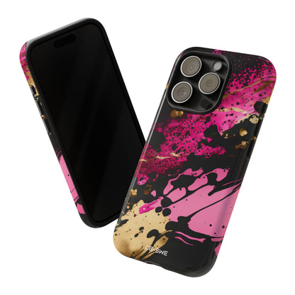Dynamic Splatter Elegance - iPhone Case