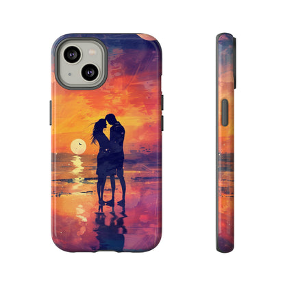 Seaside Sunset Embrace - Protective Phone Case