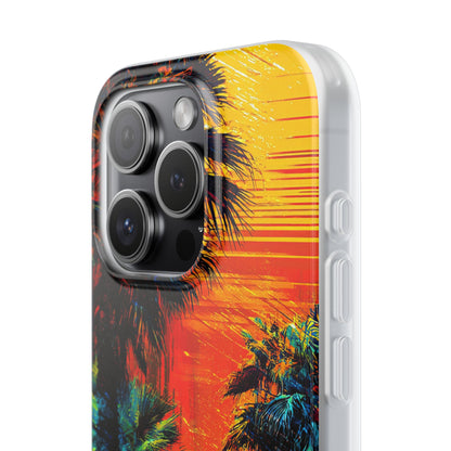 Tropical Sunburst iPhone 15 Pro Case - Soft