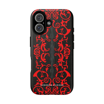 Gothic Crimson Symmetry iPhone 16  Tough+ Phone Case