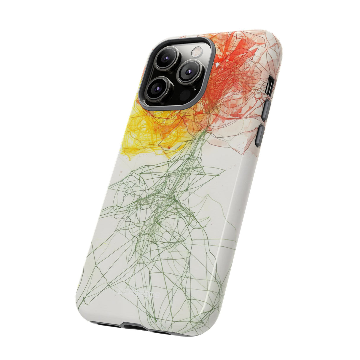 Fiery Blossom | Protective Phone Case for iPhone