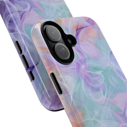 Purple Peach Whirl - Tough iPhone 16 Phone Case