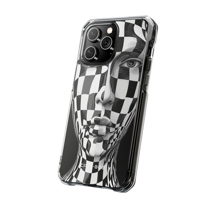 Checkered Face iPhone 14 Pro Max Case - Impact