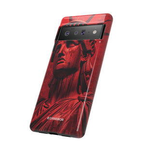 Red Liberty Revolution | Protective Phone Case for Google Pixel