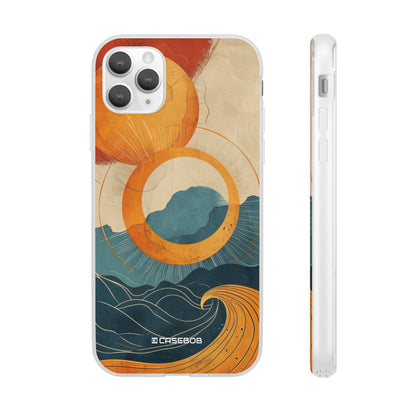 Retro Wave Dynamics | Flexible Phone Case for iPhone