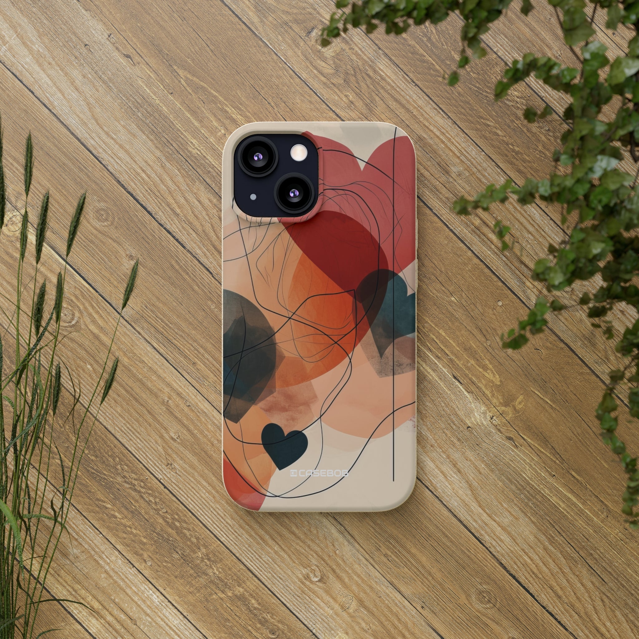 Abstract Heart Harmony | Biodegradable Phone Case