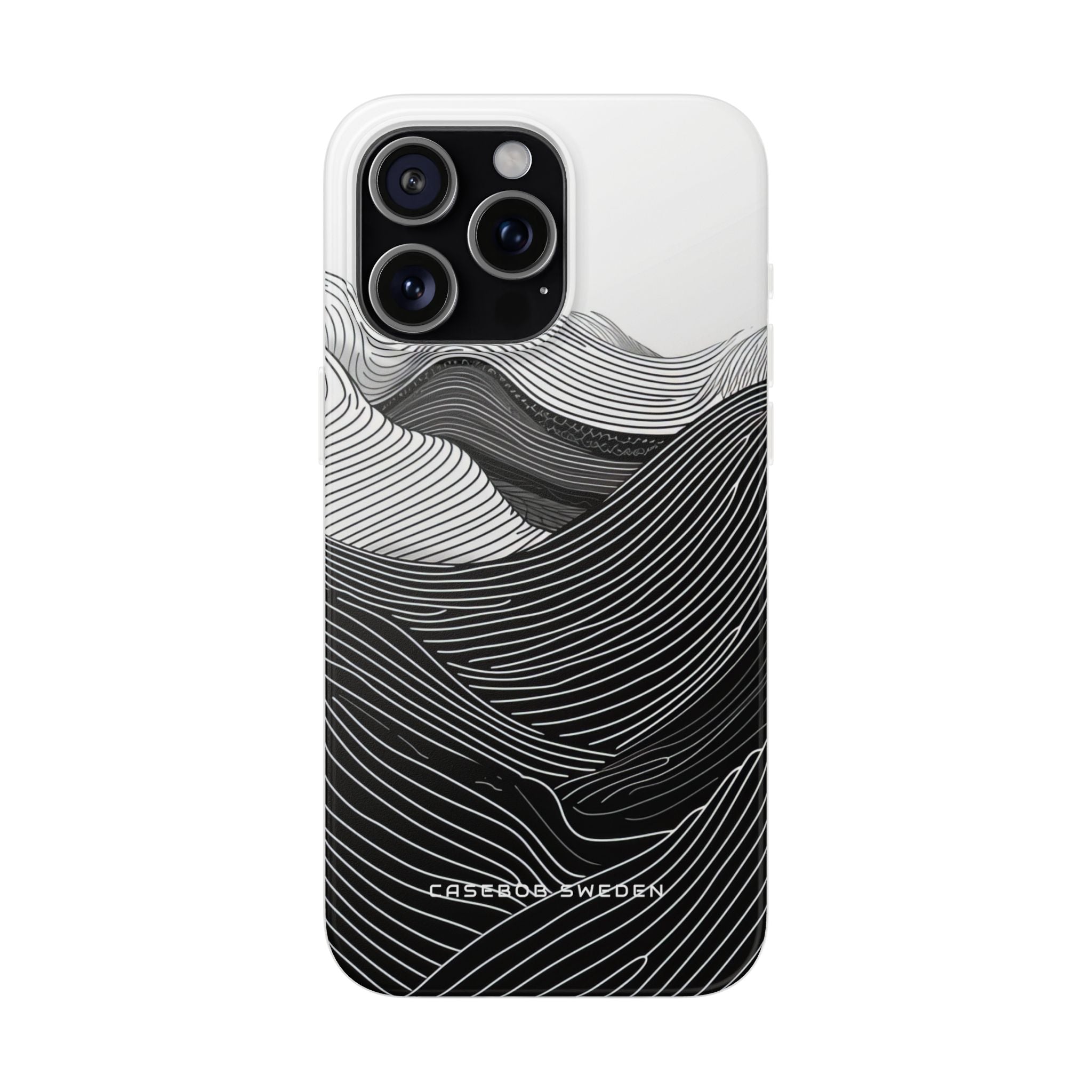 Undulating Horizon Waves iPhone 15 - Flexi Phone Case