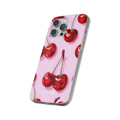 Glossy Cherry Burst iPhone 14 Pro Max Case - Soft