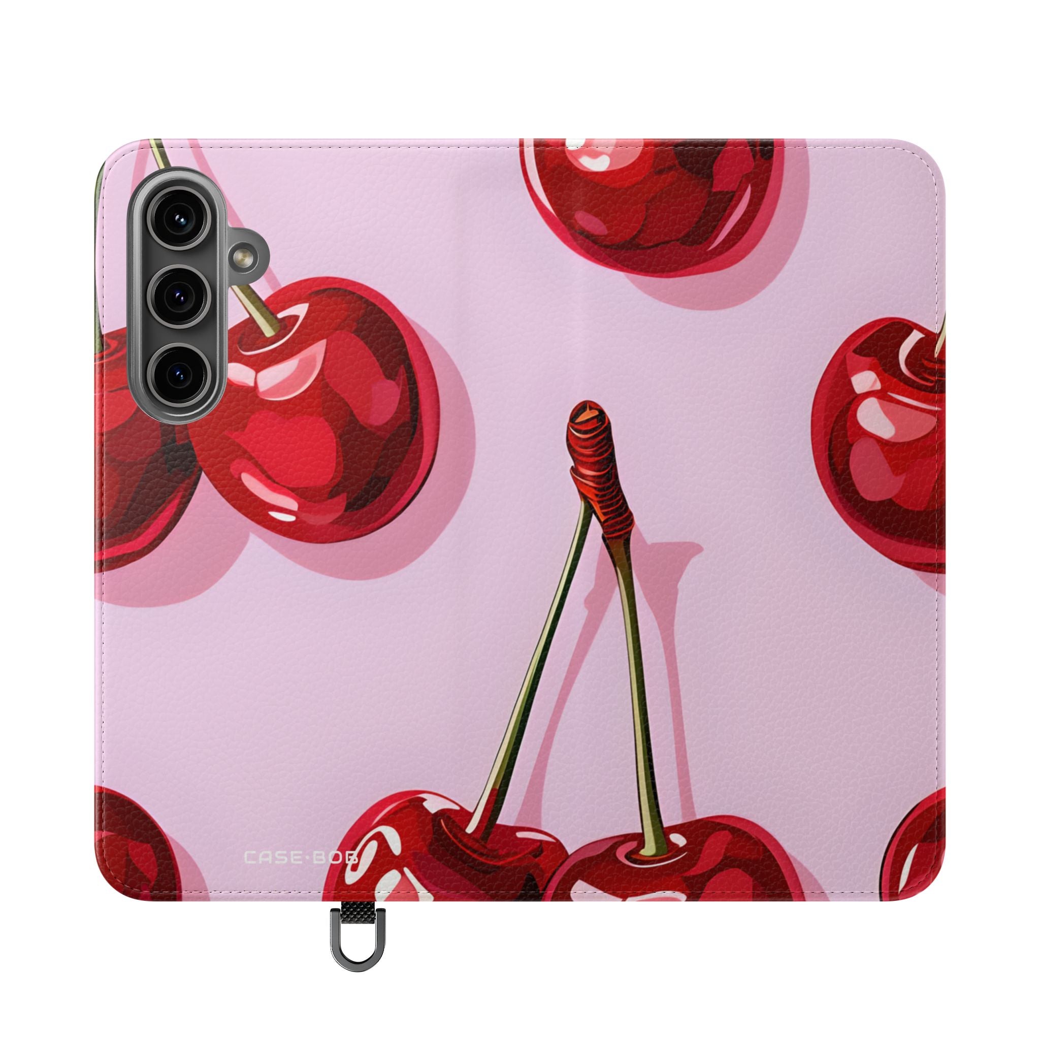 Glossy Cherry Glow - Samsung S24 Plus Case - Wallet