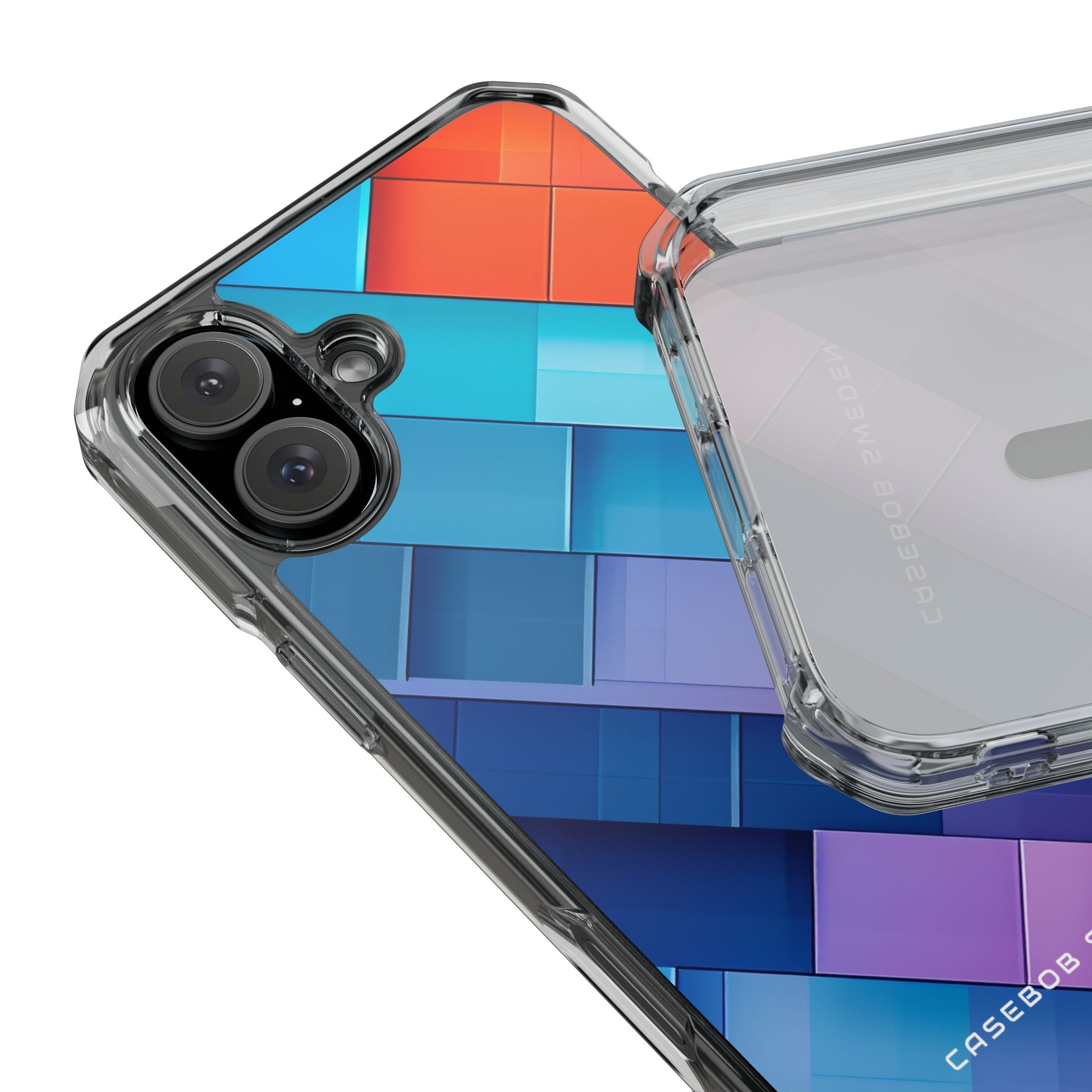 Vibrant GeoFlow iPhone 16 - Clear Impact Phone Case