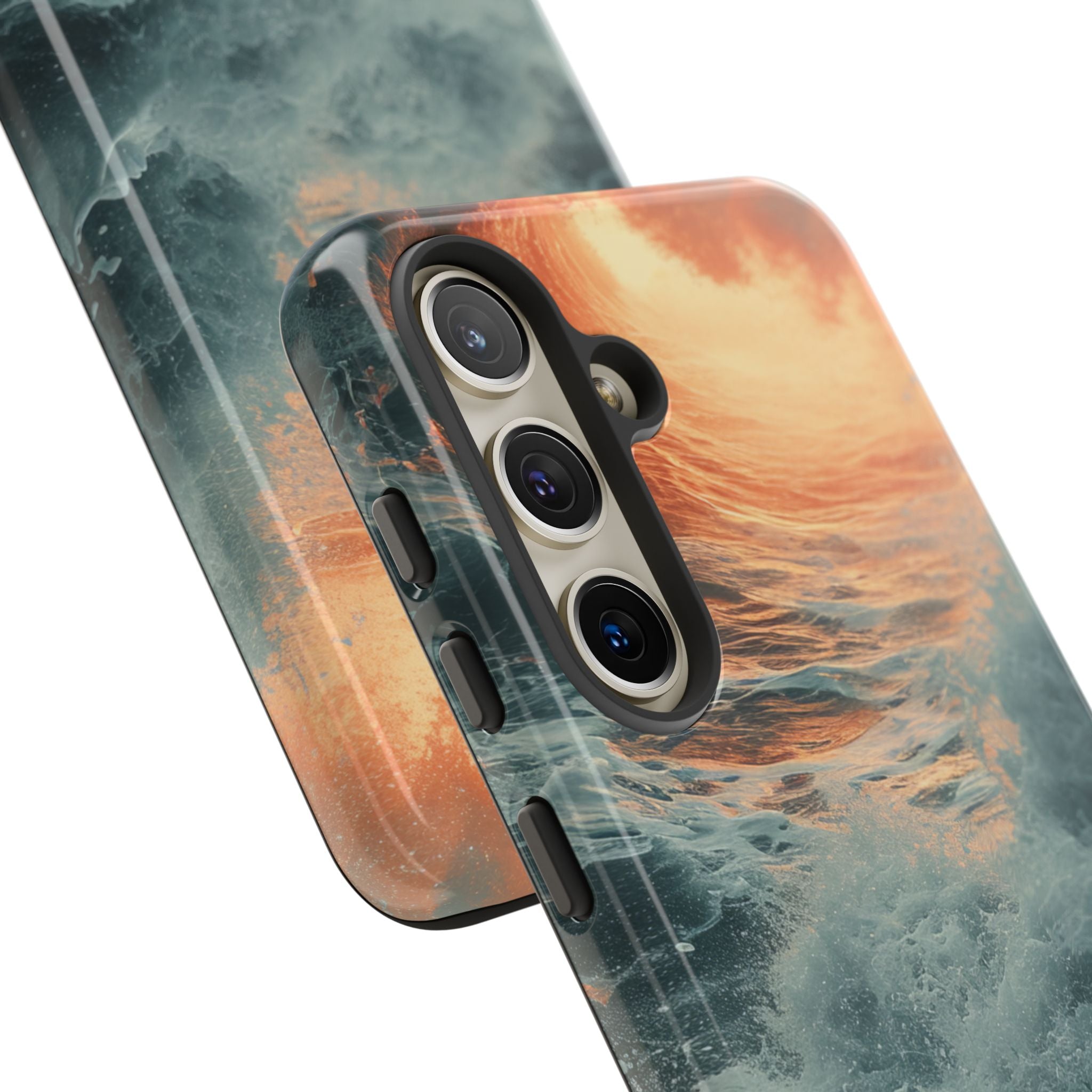 Fiery Wave Power - Tough Samsung S24 Phone Case