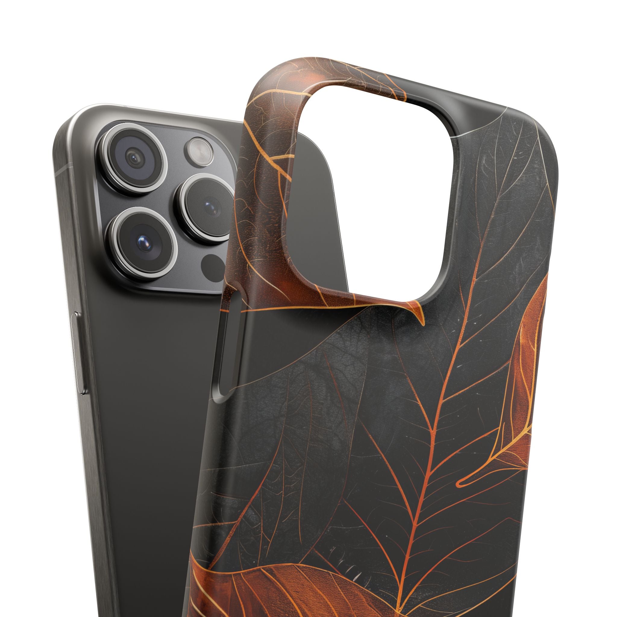 Autumn Leaf Elegance iPhone 15 - Slim Phone Case