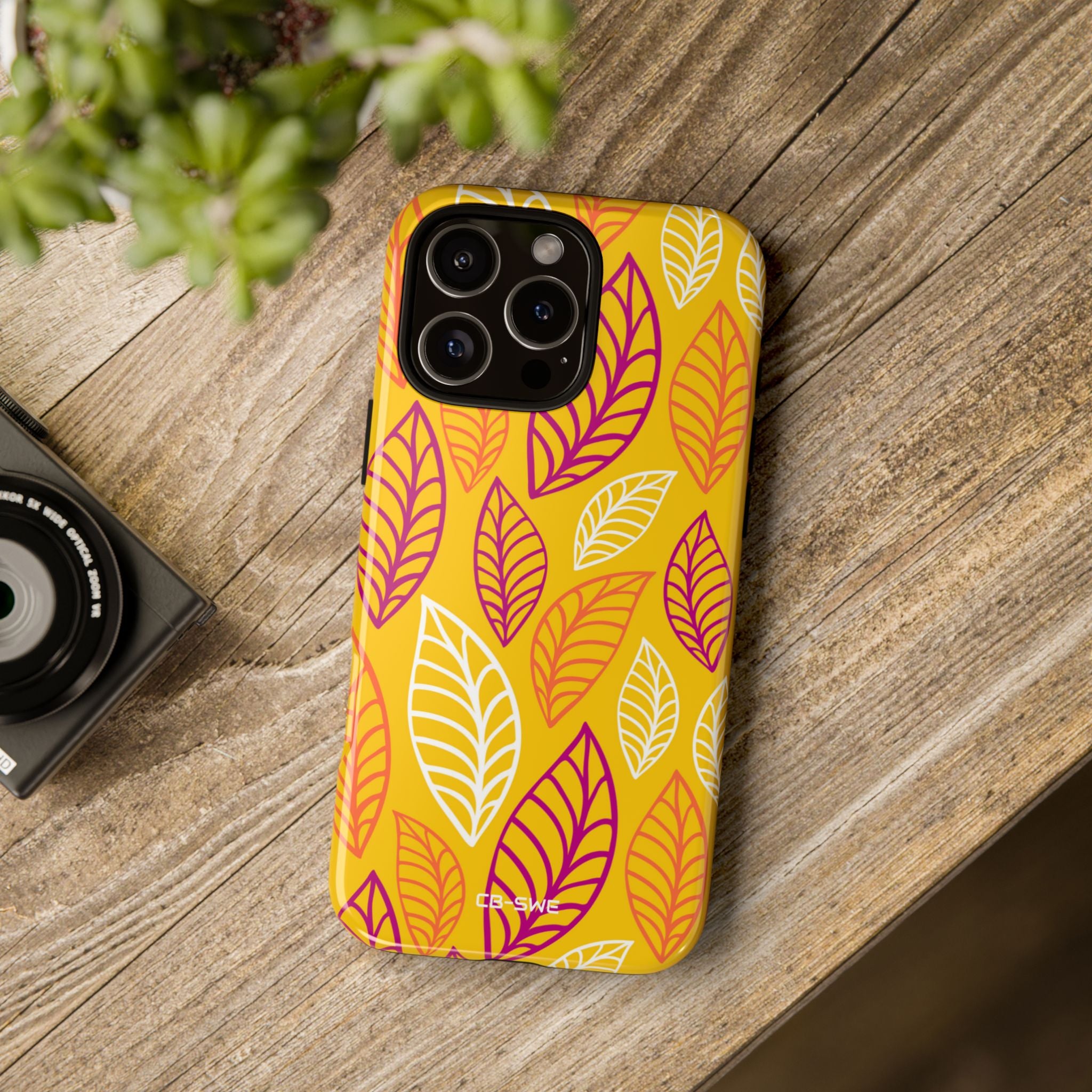 Vibrant Leaf Symphony - iPhone Case