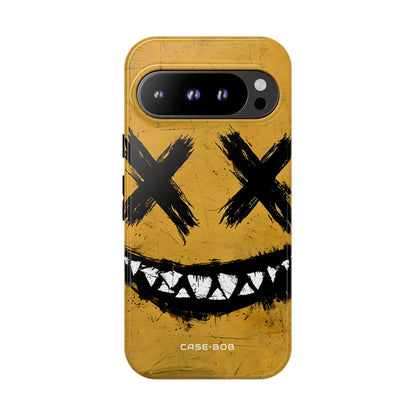 Jagged Smile Yellow Google Pixel 9 Pro Case - Tough