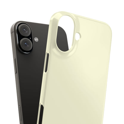 Pastel Yellow - Slim iPhone 16 Phone Case