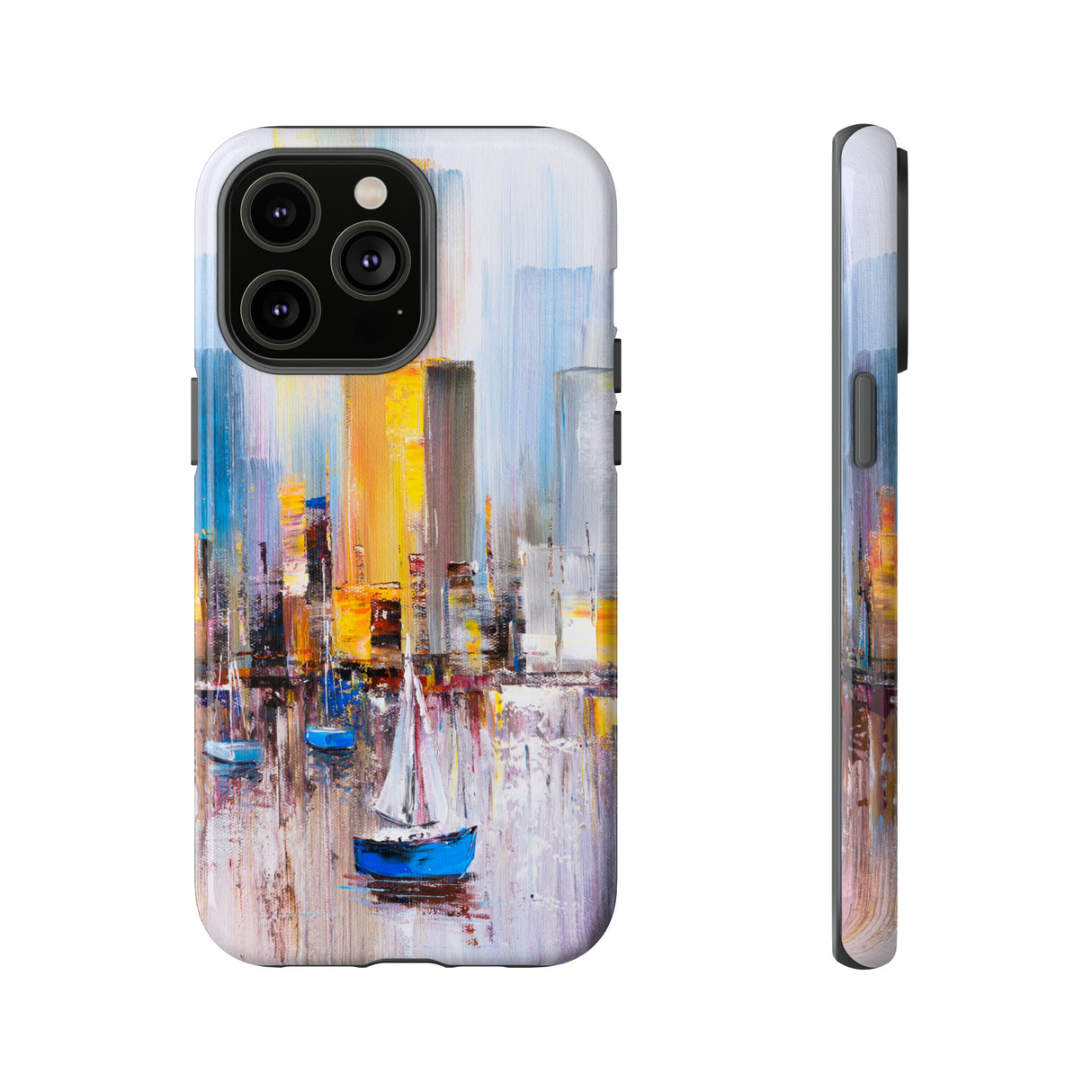 Oil Painting - Manhattan Bay - Protective Phone Case