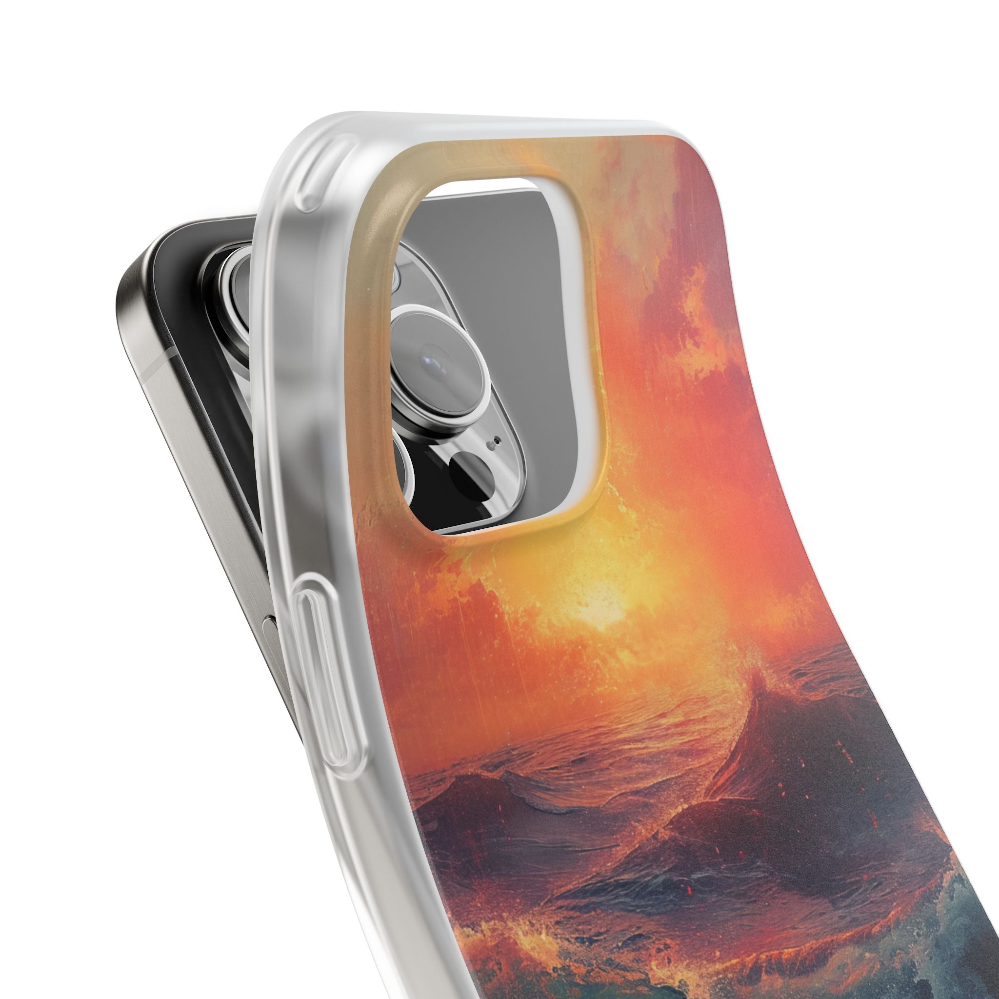 Ocean Sunset Waves - Flexi iPhone 16 Phone Case