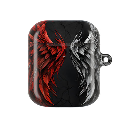 Crimson Silver Wings - AirPods Case
