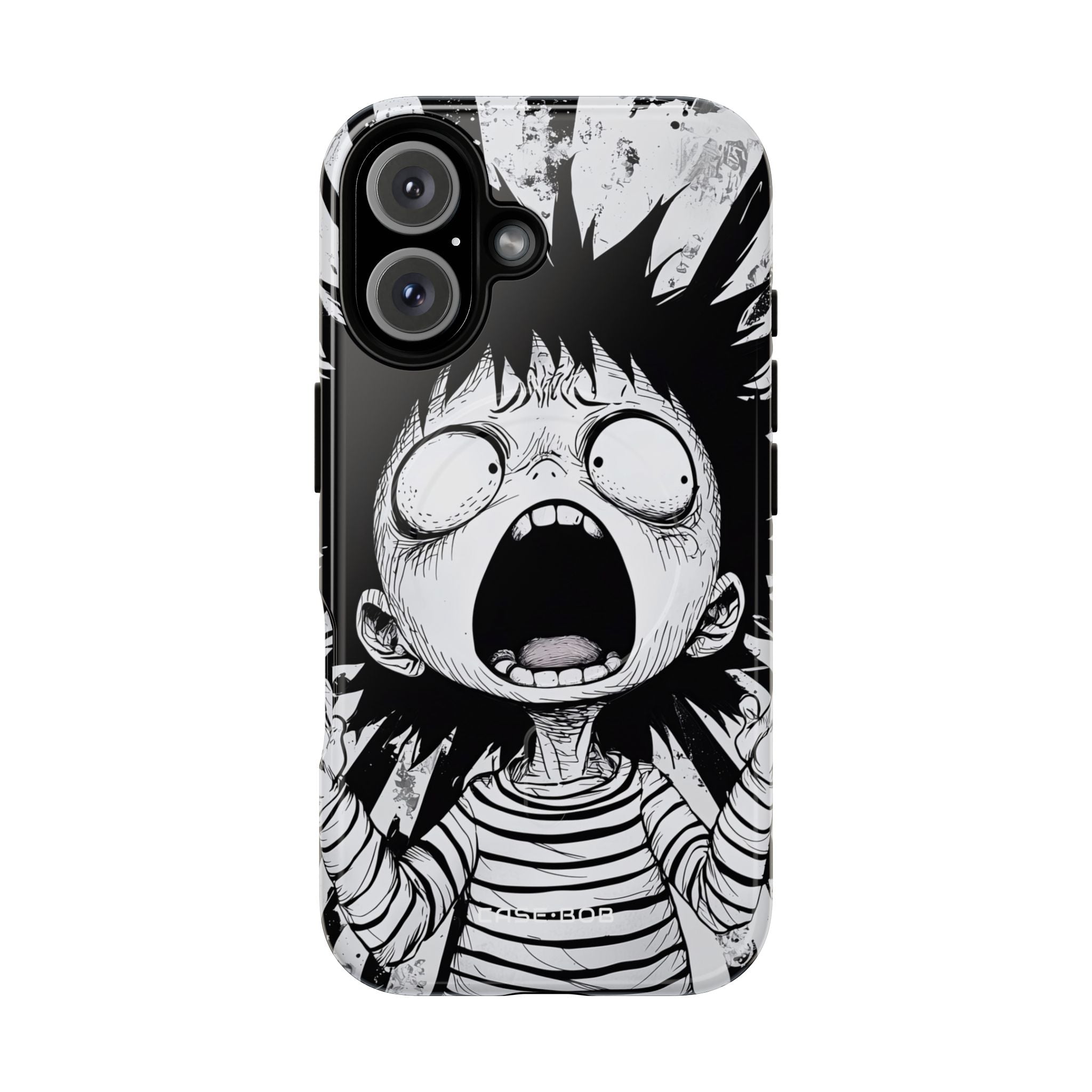 Screaming Stripes iPhone 16 Case - Tough+