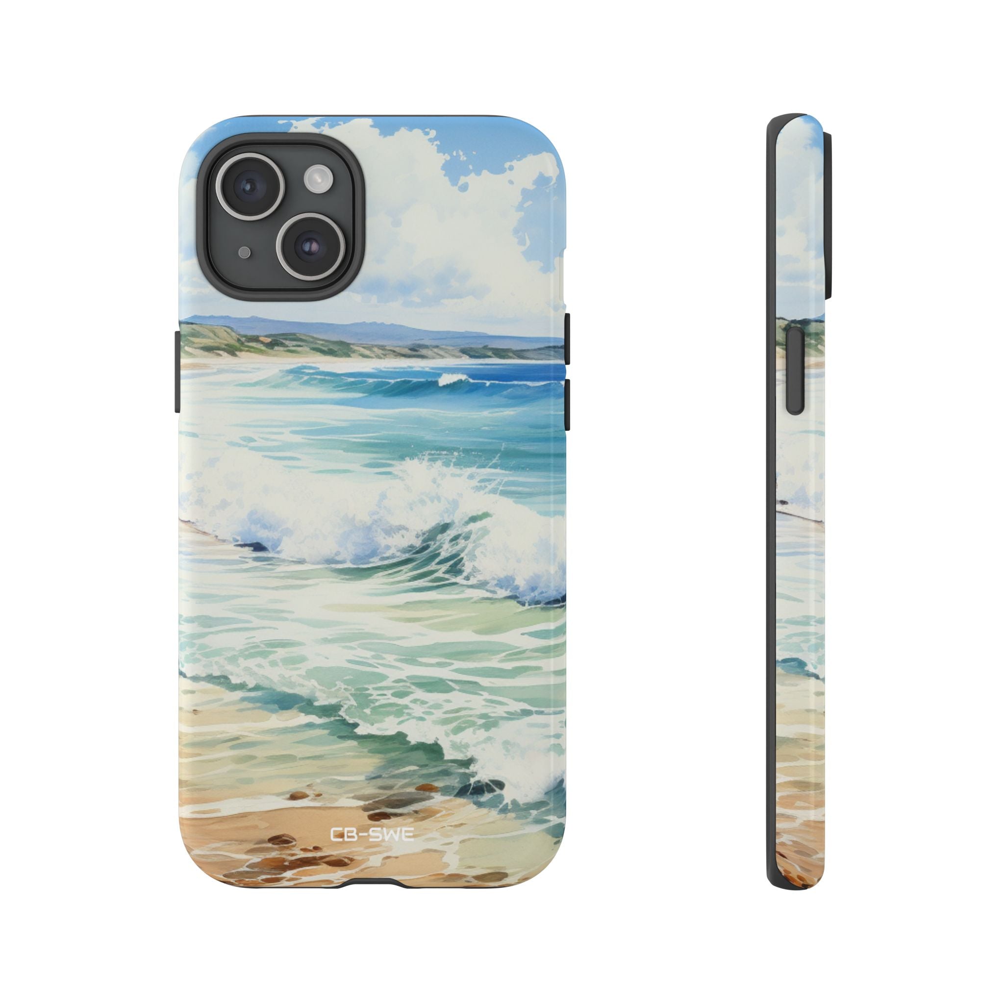 Serene Coastal Watercolors - iPhone Case